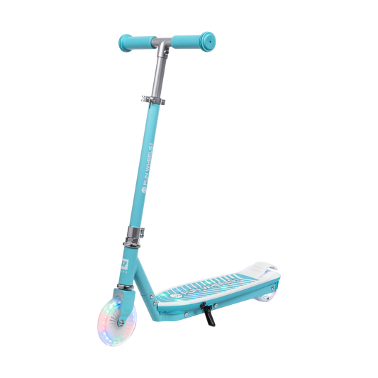 Rebel The remaining – FUN WHEELS LIGHT Blue Electric Scooter for Kids
