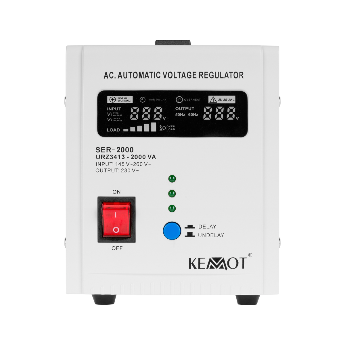 Kemot Voltage Stabilizers – KEMOT SER-2000 Automatic Voltage Stabilizer – image 2