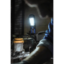 Dedra 3W COB LED + 1W LED Flashlight, Rectangular with Base, Batteries Included – image 2