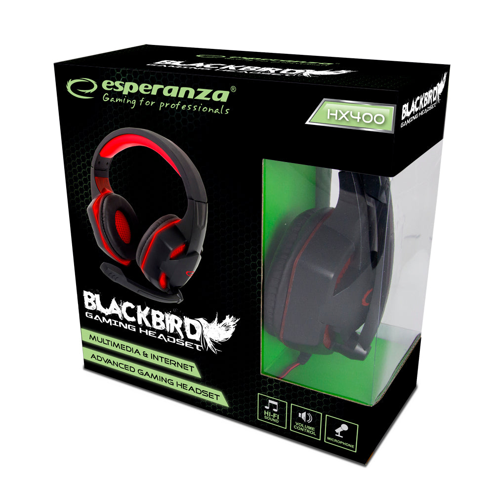 Esperanza Over-ear – EGH400 Esperanza Gaming Headset with Microphone (Blackbird) – image 4