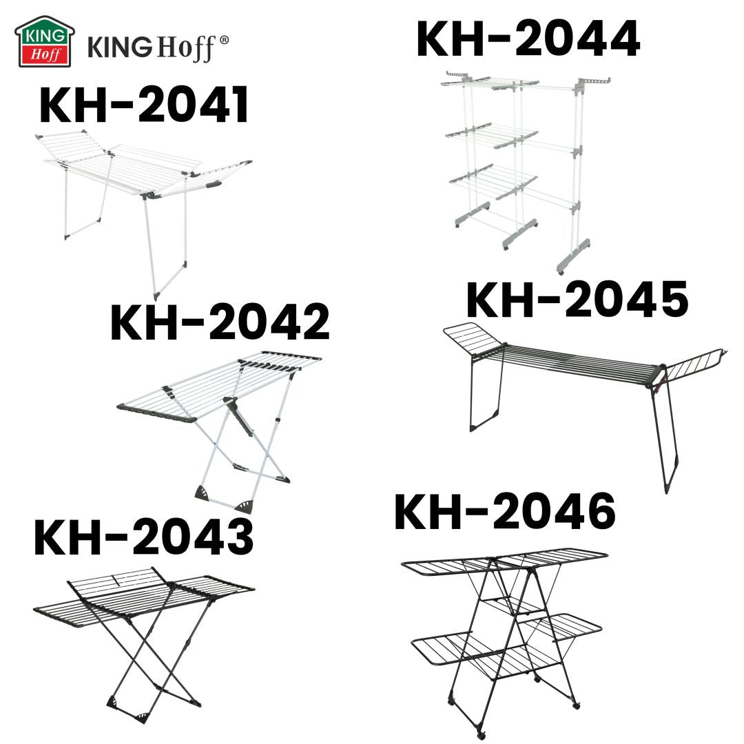 KINGHoff Large clothes drying rack, 3 tiers, foldable, extendable, Kinghoff KH-2044 – image 14