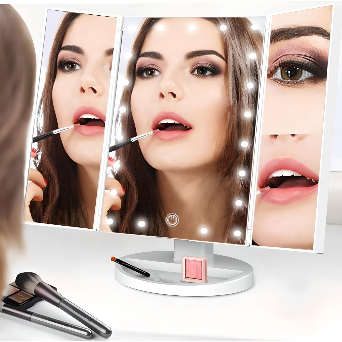 RTO Cosmetics, trunks, containers, and organizers – LED-Lighted Cosmetic Makeup Mirror -u086 – image 3
