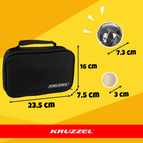 KRUZZEL The remaining – Boule Set: 6 Balls + Carrying Case 23440 – image 2