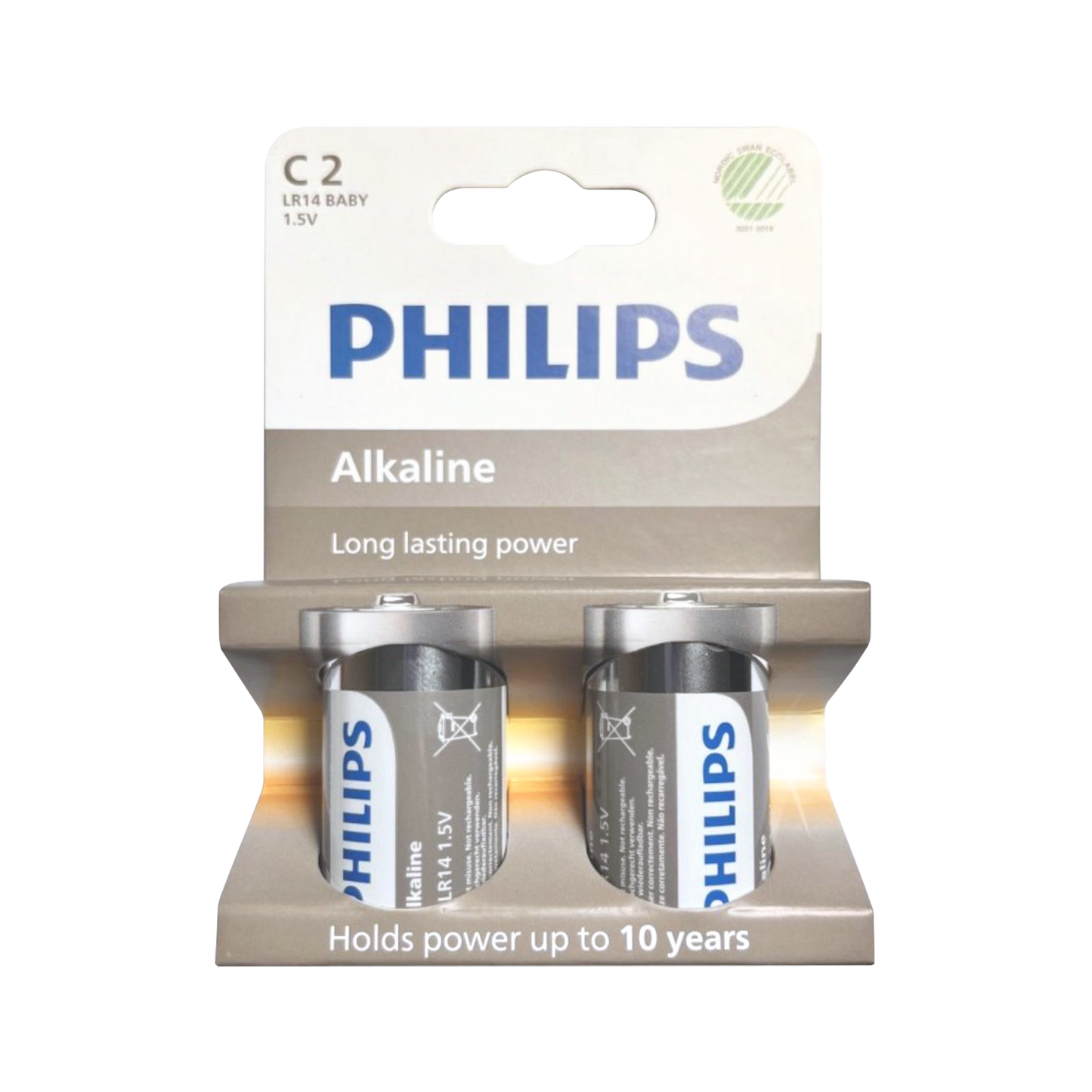 PHILIPS Alkaline, coin-cell, and zinc-carbon batteries – Philips LR14 Alkaline Battery, 2-pack