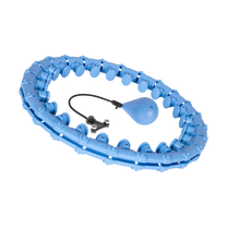 Rebel Smart Hula Hop Weight-Loss Hoop with Nubs and 50 cm Weight, Blue, REBEL ACTIVE