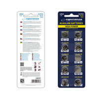 Esperanza Alkaline, coin-cell – EZB105 Esperanza LR54/AG10 Alkaline Batteries, 10-Pack, Blister Pack – image 4