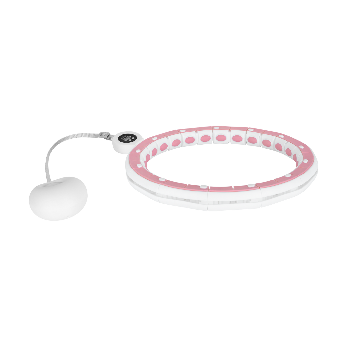 Rebel Smart Hula Hop Weight-Loss Hula Hoop with Counter, Nubs, and 50 cm Weight, Pink, REBEL ACTIVE – image 3