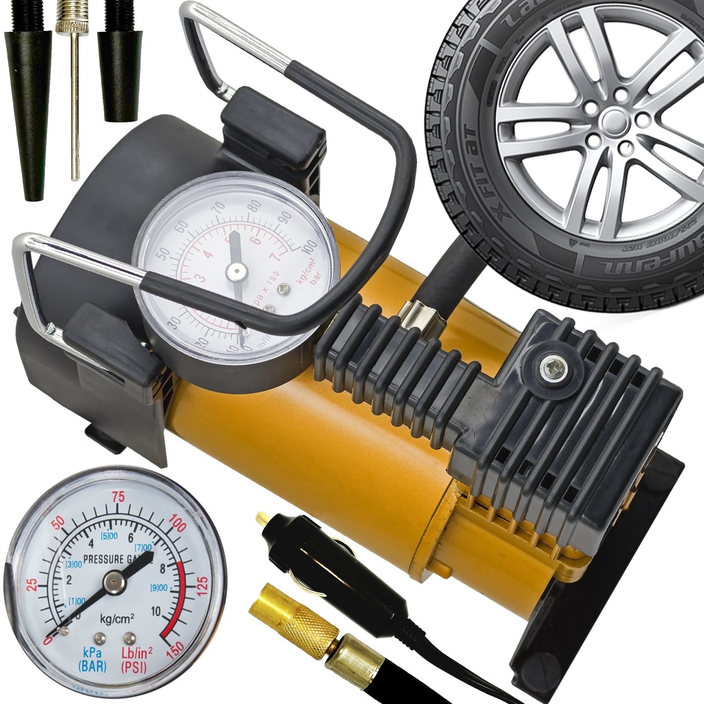 RTO Cosmetics, trunks – Car Compressor, Air Compressor, Pump, 150 psi, 12V – image 3