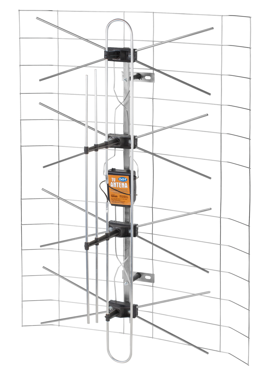 TAMIZA Complete Mesh TV Antenna (Power Supply + Amplifier) + DIPOL 3DX