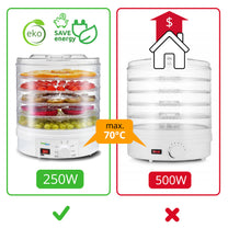 GreenBlue GreenBlue Mushroom, Vegetable, and Fruit Dehydrator, 250W - very quiet, tall tray (3.5 cm), 32 cm wide, GB190 – image 9