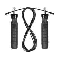 Rebel Boxing jump rope with rubber handle, 2x100g weights, and metal bearing, 300 cm, adjustable, REBEL ACTIVE – image 2