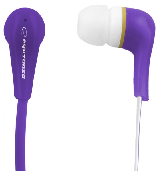 Esperanza EH146V Lollipop Earbuds, Purple, Esperanza