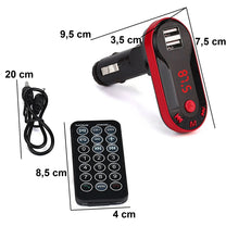 RTO FM transmitter, Bluetooth, MP3 player, charger, 2xUSB, SD card slot, LCD screen – image 4