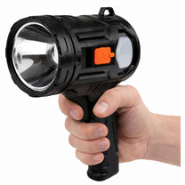 LEAN Solar-Powered LED Flashlight with 6 Modes, Power Bank, and Replaceable Filters, 19 cm – image 3