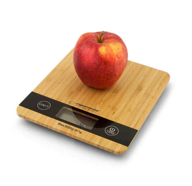 Esperanza Kitchen scales – EKS005 Bamboo Kitchen Scale