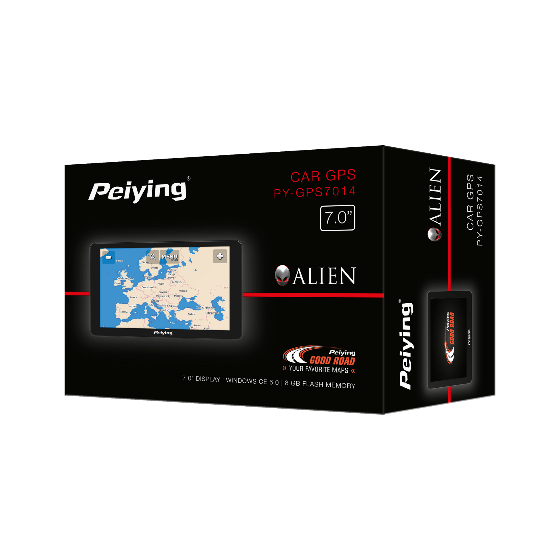 Peiying GPS – Peiying Alien PY-GPS7014 GPS Navigation System + EU Map – image 5
