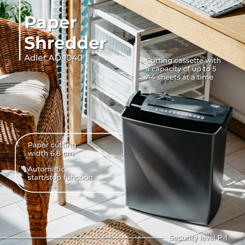 ADLER Paper Shredders, Laminators, and Supplies – AD 1040 Document Shredder – image 13