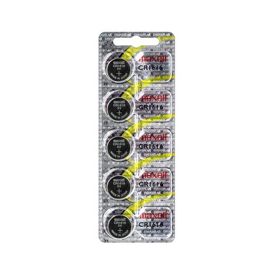 MAXELL Alkaline, coin-cell, and zinc-carbon batteries – Maxell CR1616 Battery, 5-pack