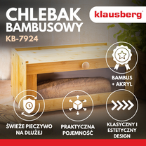 Klausberg Bread – Bamboo bread box, acrylic front, 35.5×24×18 cm, Klausberg, KB-7923 – image 25