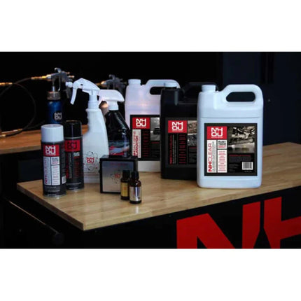 NHOU® Professional Starter Set – Spray Gun + 6 × 1L Rust Protection (4 Black + 2 Clear)