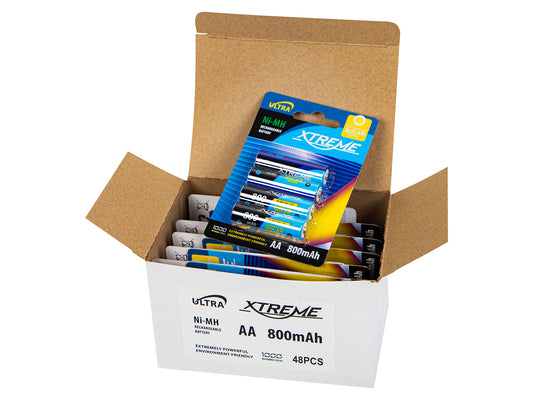 Blow 82-723# R6 Ni-MH AA 800 mAh Xtreme Rechargeable Battery for Solar Lights, 12 blister packs