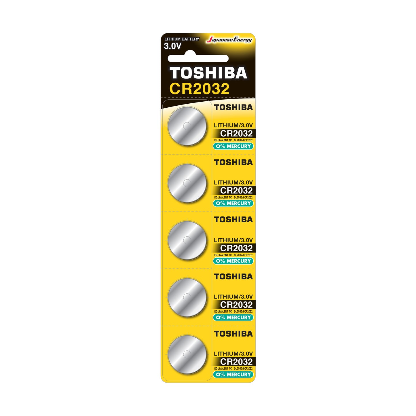 PLASTROL Alkaline, coin-cell, and – CR 2032 Battery, Blister Pack of 5