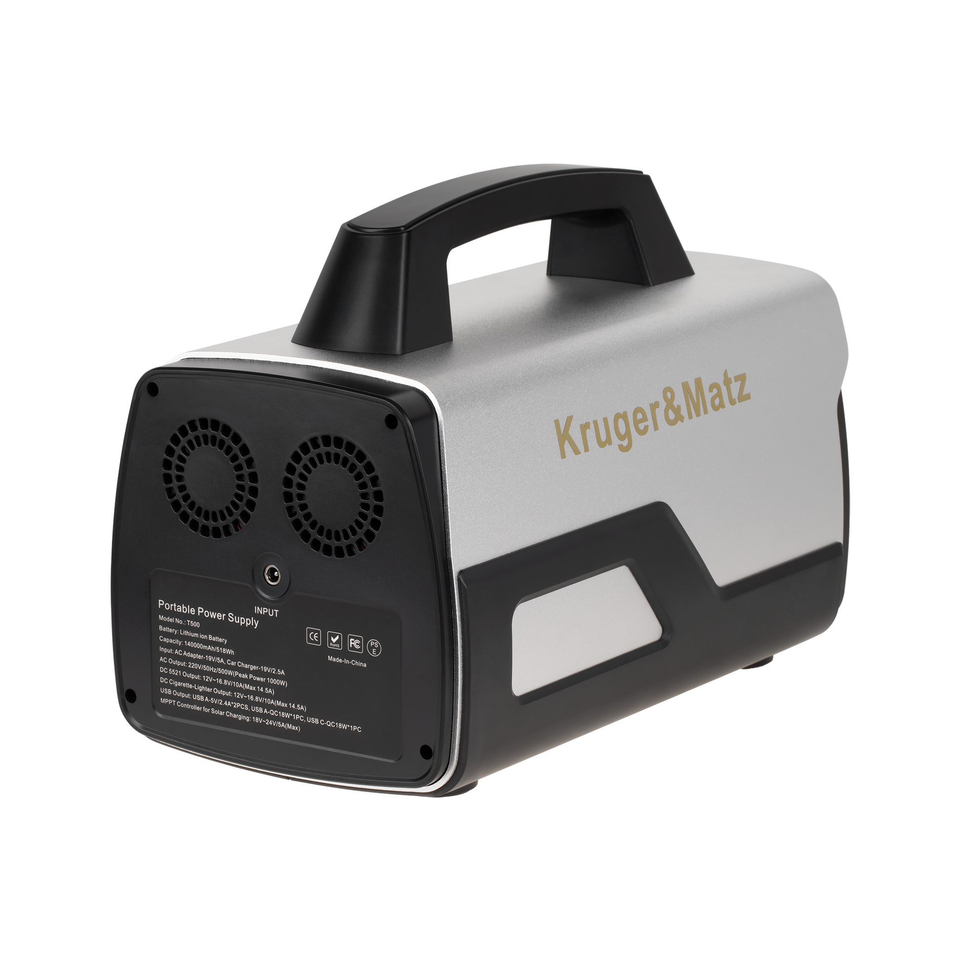 Kruger&Matz Emergency and Portable Power Sources – 500W Portable Power Station – image 2