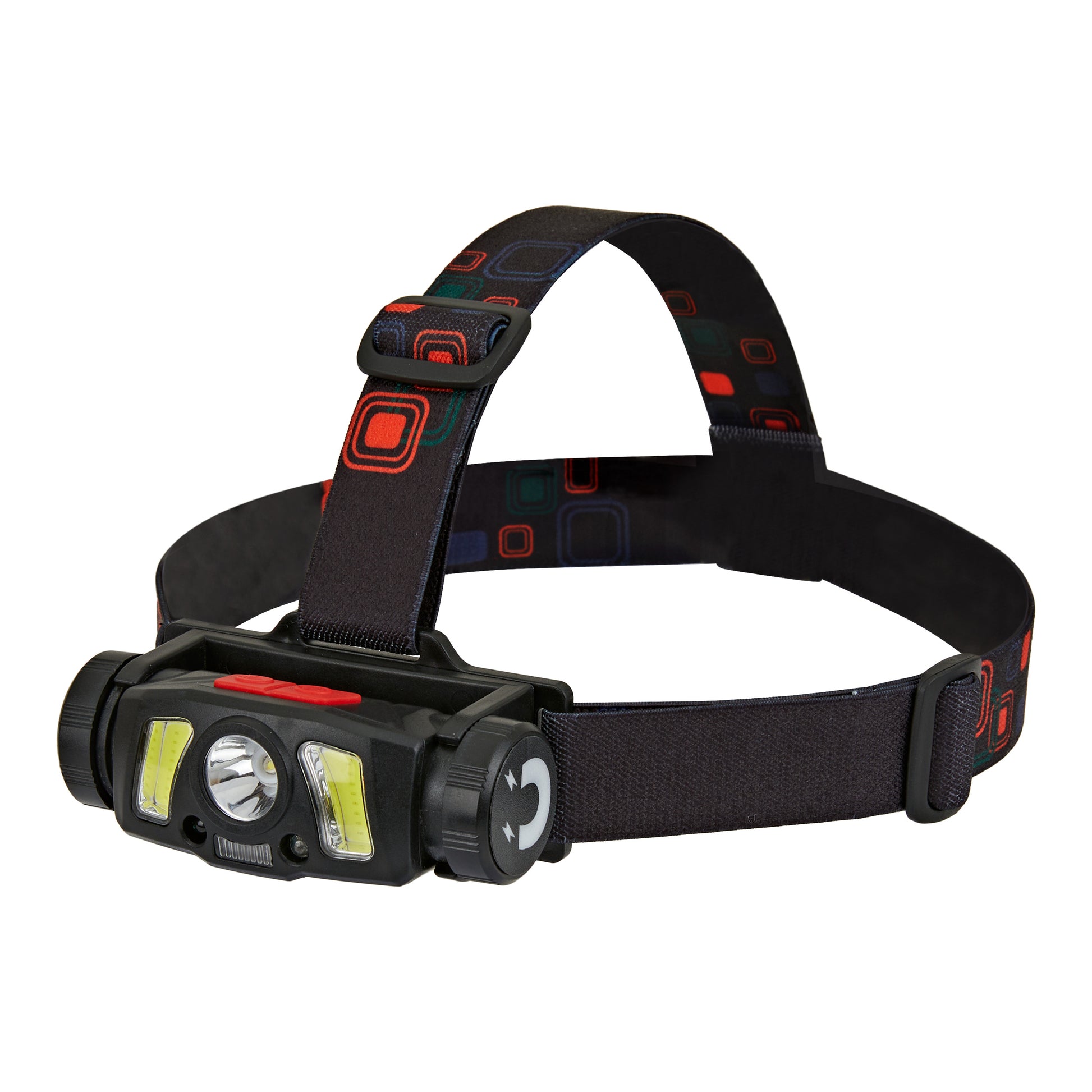 Orno COB + XPG LED Headlamp/Bike Light with 1200mAh Li-ion Battery, Motion Sensor