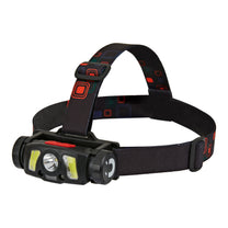 Orno COB + XPG LED Headlamp/Bike Light with 1200mAh Li-ion Battery, Motion Sensor
