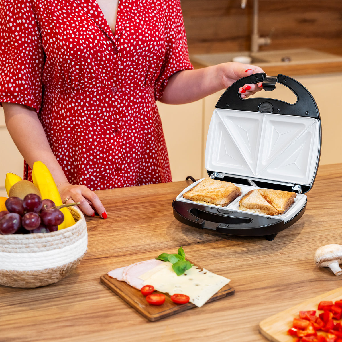 Teesa Toasters and Toast Makers – 3-in-1 Toaster with Ceramic Plates – image 7