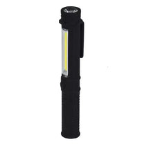 Dedra 1.5W COB LED + 1W LED Flashlight, Pen-Style, with Batteries Included