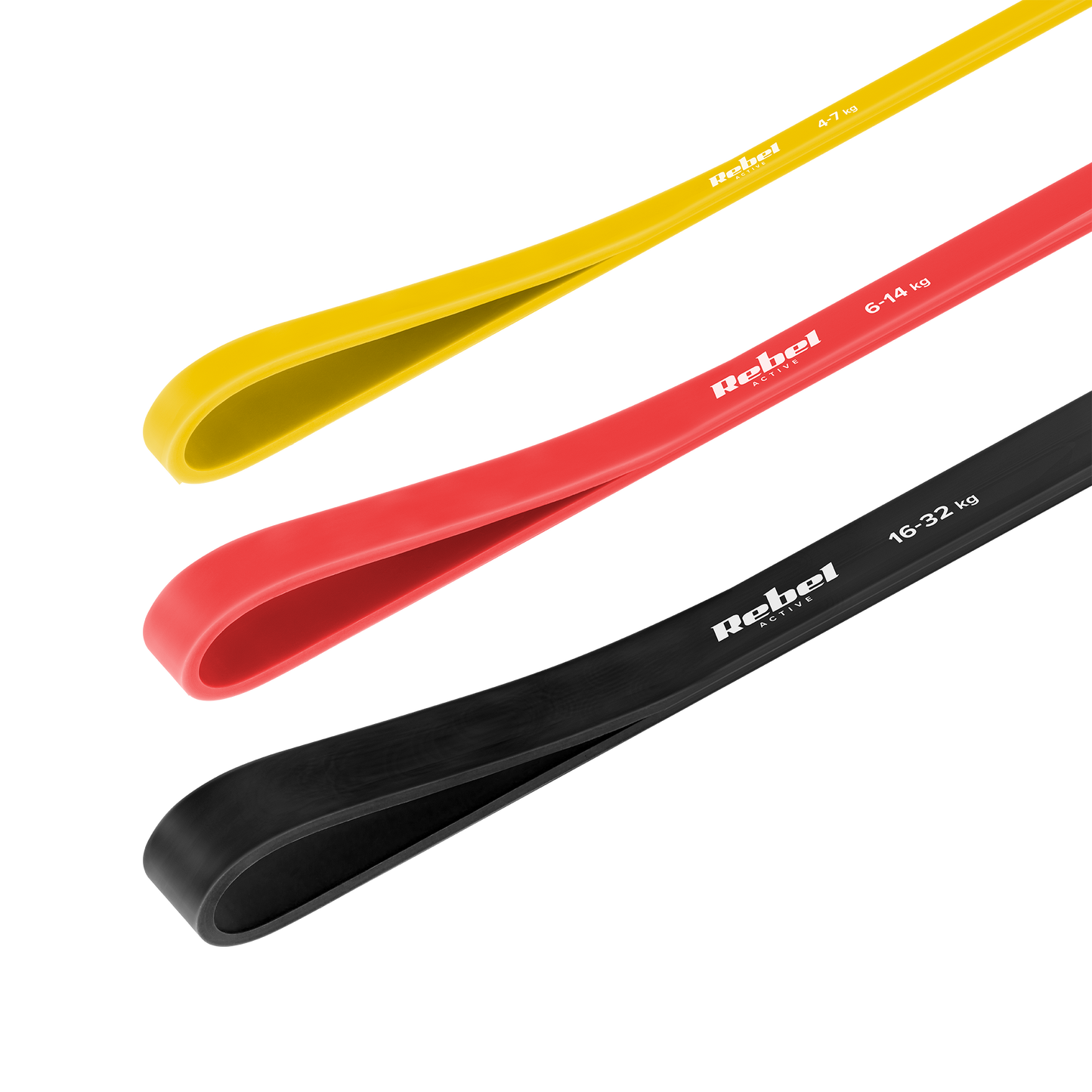 Rebel TPE Exercise Band Set - Power Band PT-S3, 4-32 kg, 3 TPE Bands, REBEL ACTIVE – image 2