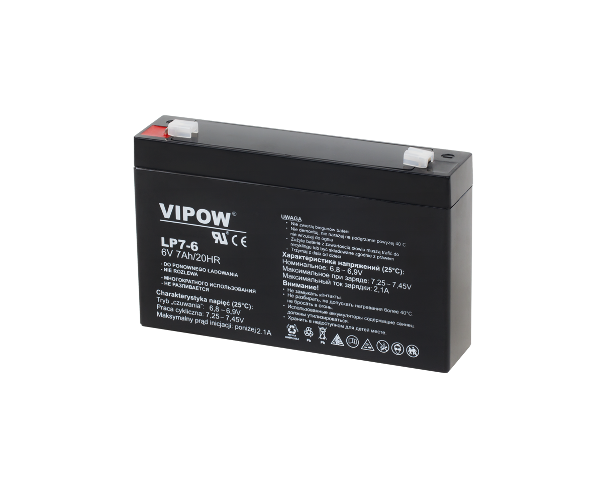 Vipow Gel batteries – VIPOW 6V 7Ah Gel Battery