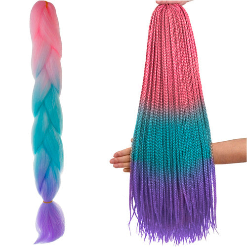 SOULIMA The remaining – Synthetic Hair Ombre Braids, Pink/Ni/F, W10341