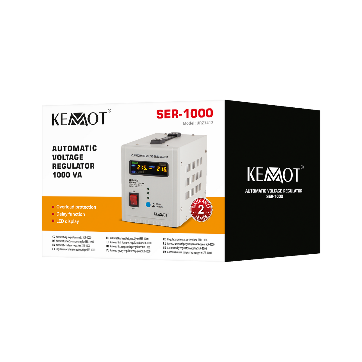 Kemot Voltage Stabilizers – KEMOT SER-1000 Automatic Voltage Stabilizer – image 5