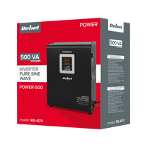 Rebel Rebel POWER-500 Wall-Mounted Emergency Power Supply - Inverter with Pure Sine Wave Output and Charging Function 12V 230V 500VA/300W – image 5