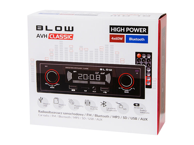 Blow Car stereos (CD/MP3/Video/DVD) – 78-287# AVH Classic RDS MP3/USB/microSD/Bluetooth Car Stereo – image 4