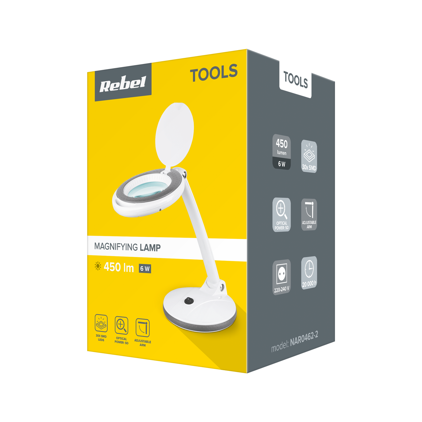 Rebel 5D 6W Rebel Table Lamp with Magnifying Glass (30x2835 SMD) – image 3