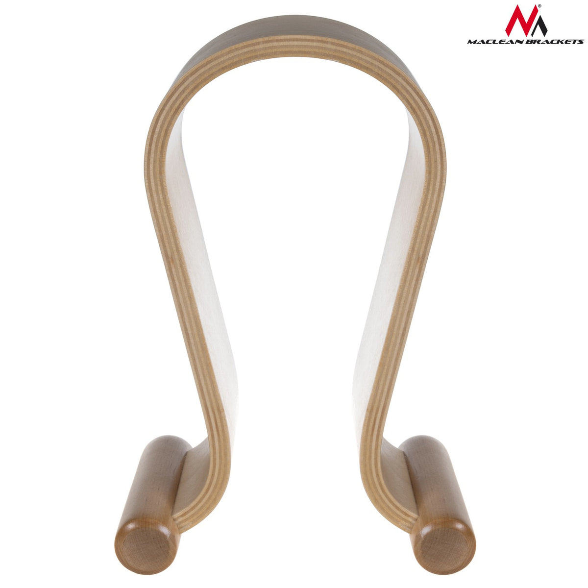 Maclean Headphone Stands and – Maclean Headphone Stand, Wood, Light Oak, MC-815O – image 2