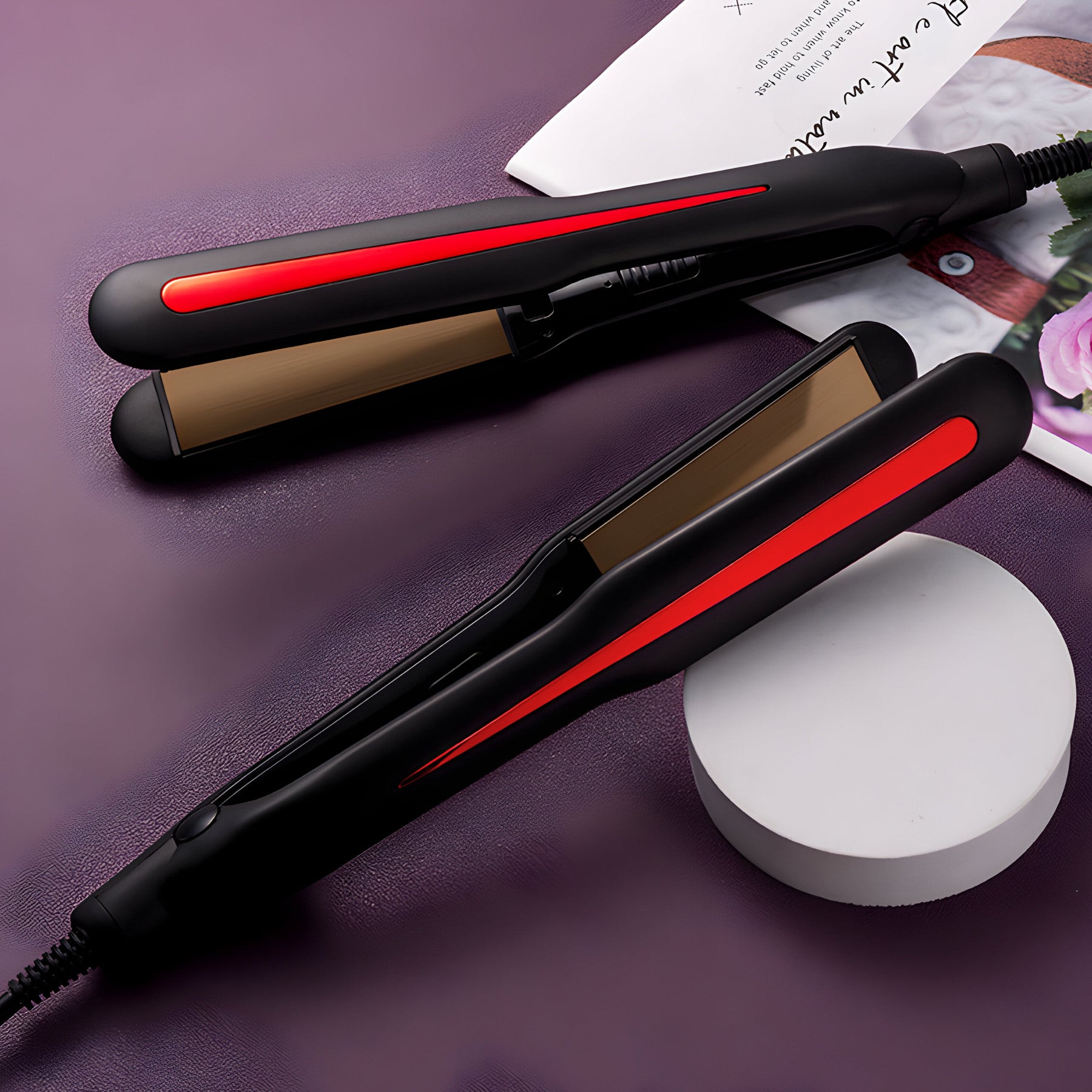 RTO Lightweight Hair Straightener, Ceramic Curling Iron, High Temperature, Lightweight Pro – image 3