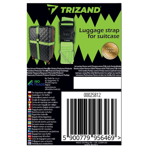TRIZAND The remaining – Luggage Strap for the Trizand 25812 Suitcase – image 3