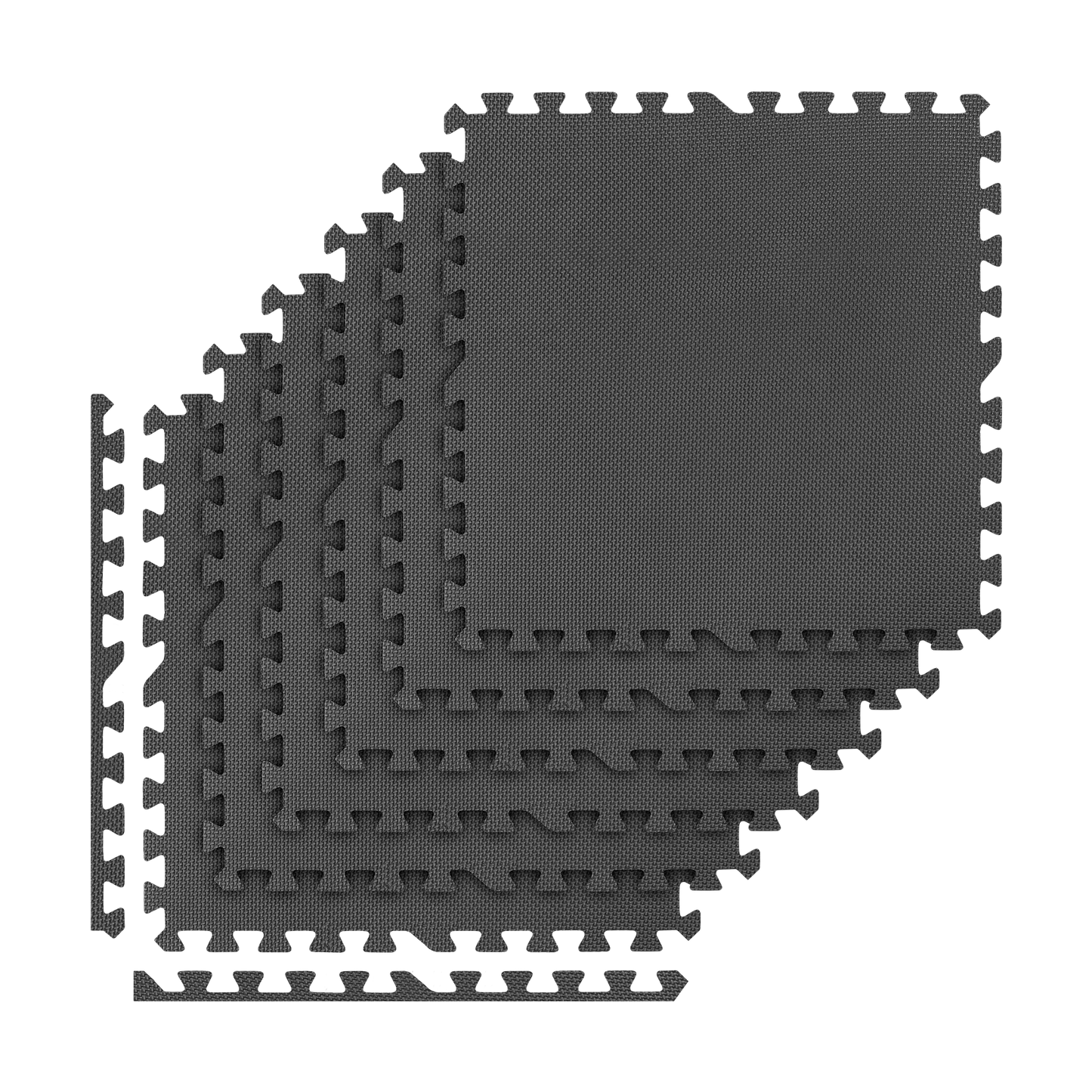Rebel Protective mat for fitness equipment and gym workouts, 60x60 cm interlocking tiles, set of 6, REBEL ACTIVE – image 2