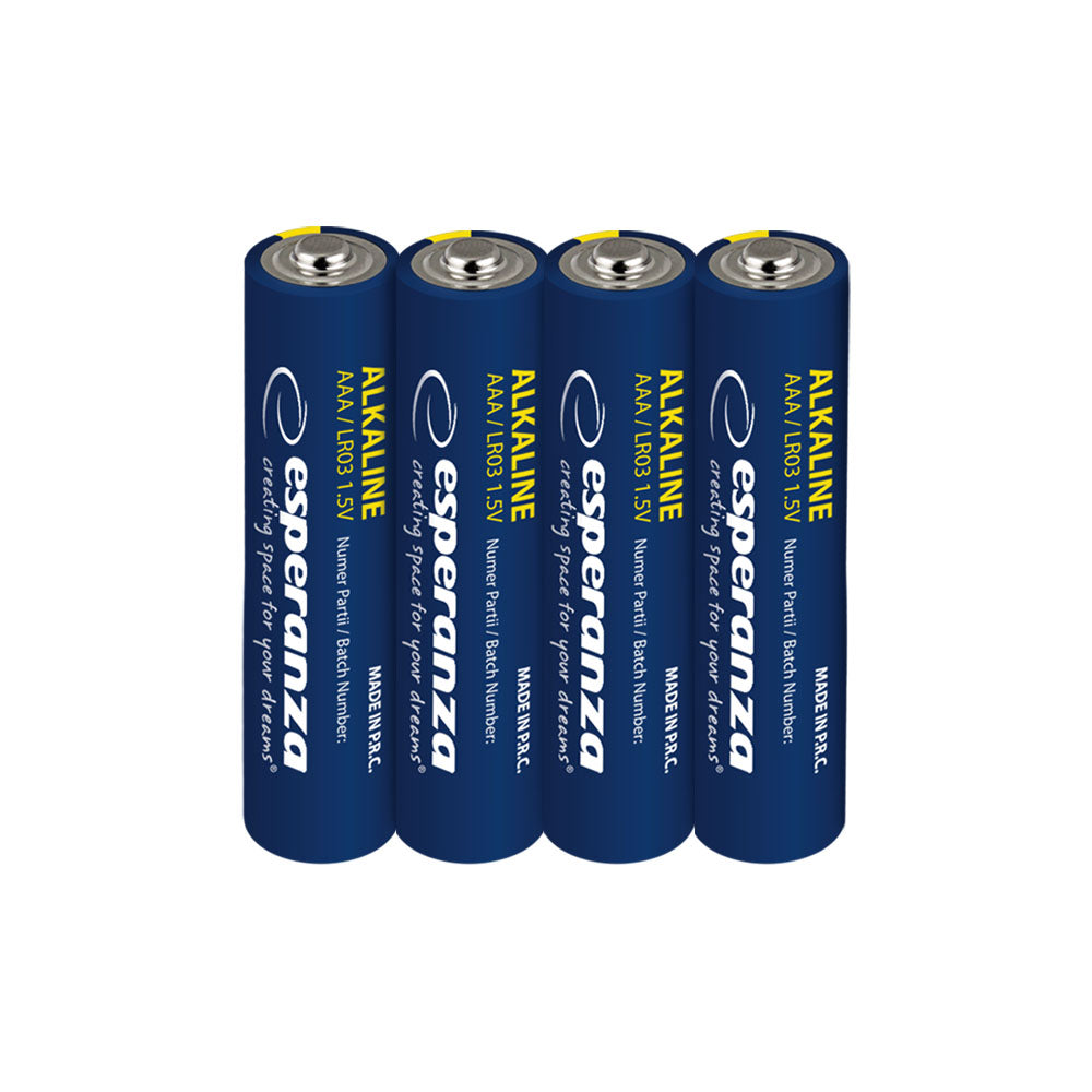 Esperanza Alkaline, coin-cell, and zinc-carbon – EZB117 Esperanza AAA Alkaline Batteries, 4-Pack