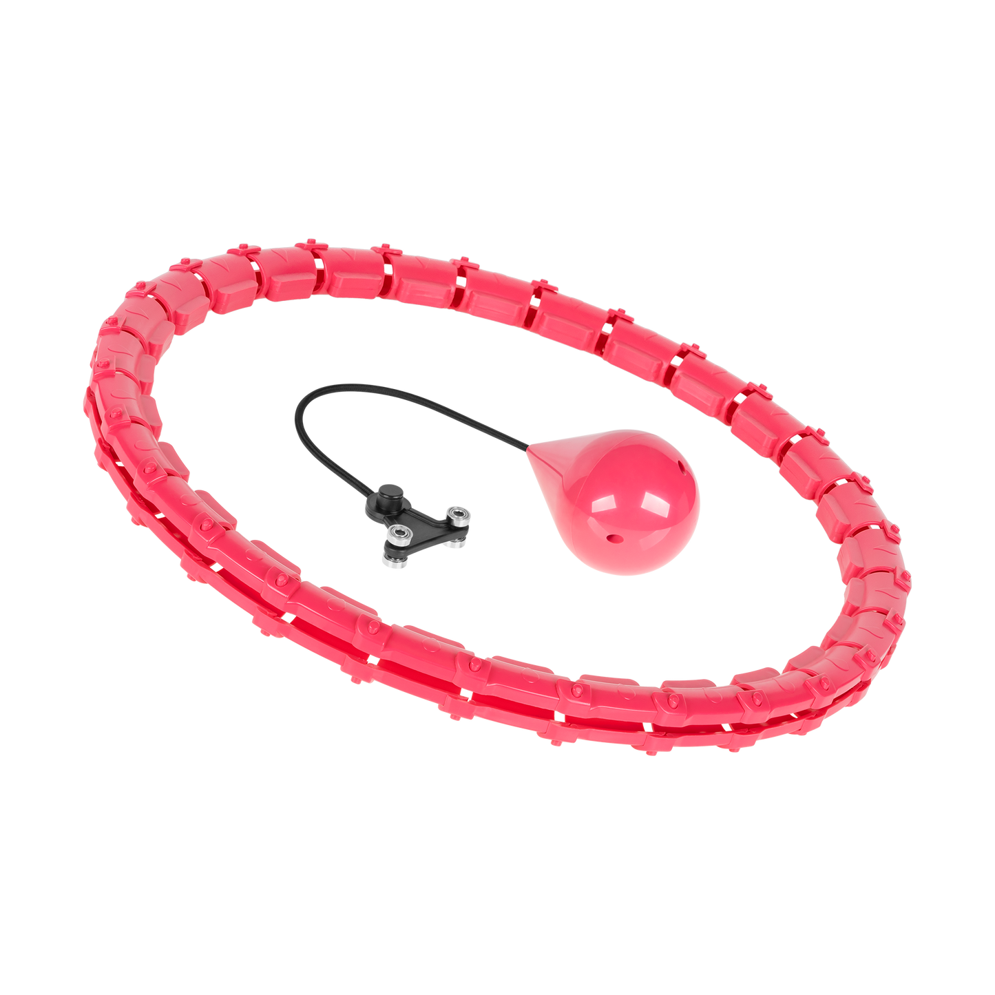 Rebel Smart Hula Hop Slimming Hula Hoop with Nubs and 50 cm Weight, Pink, REBEL ACTIVE