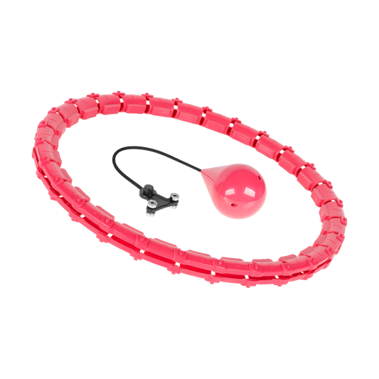 Rebel Smart Hula Hop Slimming Hula Hoop with Nubs and 50 cm Weight, Pink, REBEL ACTIVE