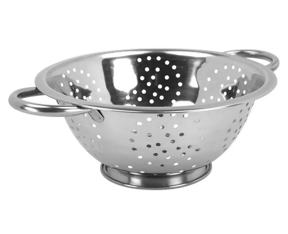 KINGHoff Colanders, strainers, and skimmers – Kinghoff Steel Colander, 28 cm diameter