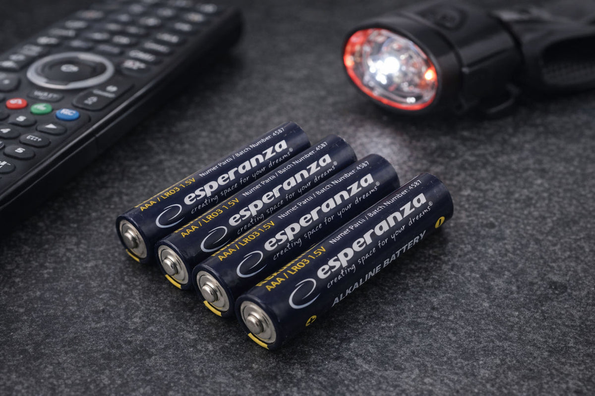 Esperanza Alkaline, coin-cell, and zinc-carbon – EZB117 Esperanza AAA Alkaline Batteries, 4-Pack – image 7