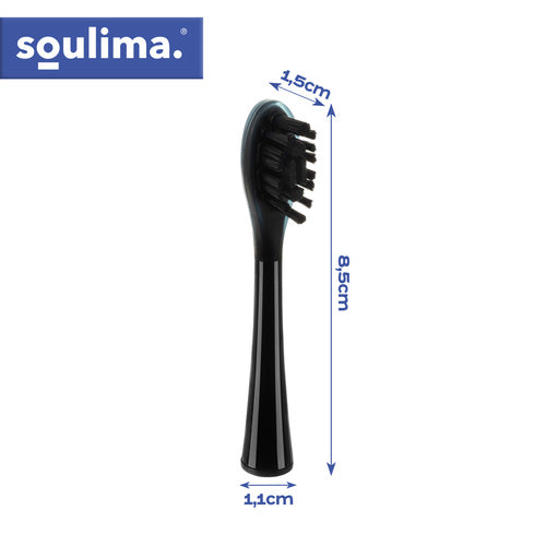 SOULIMA The remaining – Black Toothbrush Heads, 2-Pack, Soulima 26932 – image 3