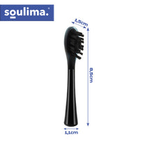 SOULIMA The remaining – Black Toothbrush Heads, 2-Pack, Soulima 26932 – image 3