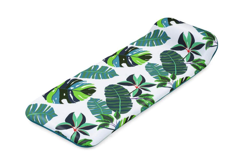 BESTWAY Inflatable Mattress / Swimming Pool Float - White with Palm Leaf Design 43731 – image 2